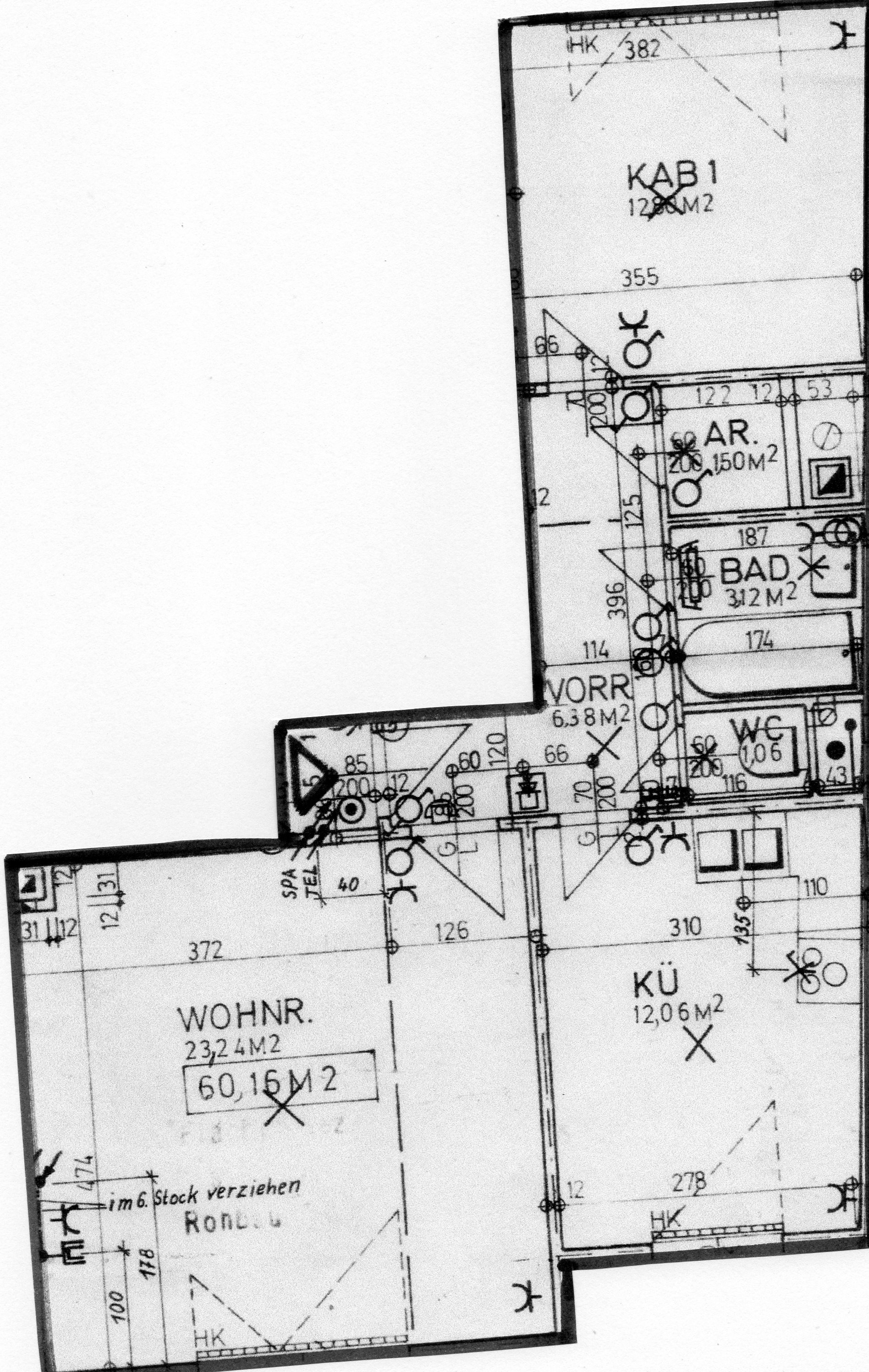 Helle 2 Zimmerwohnung in Wohnstrasse in 1050 Wien Objekt_221